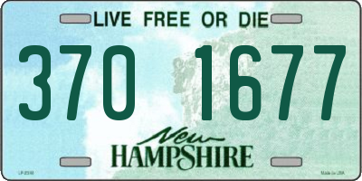 NH license plate 3701677