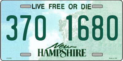 NH license plate 3701680