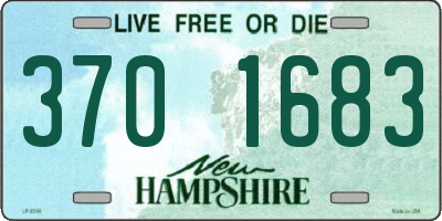NH license plate 3701683