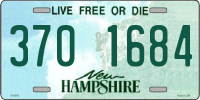 NH license plate 3701684