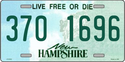 NH license plate 3701696