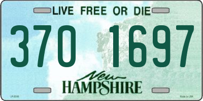 NH license plate 3701697