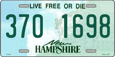 NH license plate 3701698