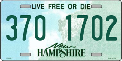 NH license plate 3701702