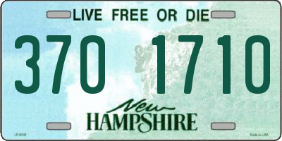 NH license plate 3701710