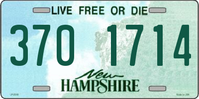 NH license plate 3701714
