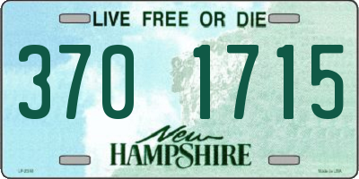 NH license plate 3701715