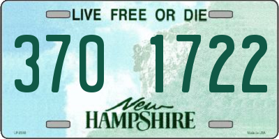 NH license plate 3701722
