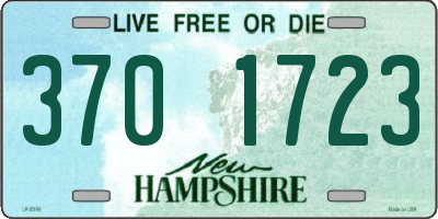 NH license plate 3701723