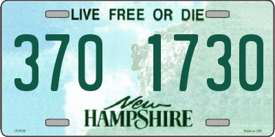 NH license plate 3701730