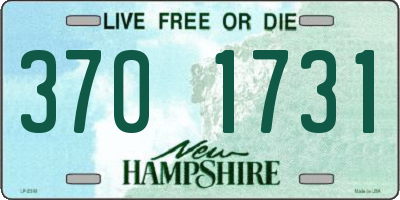 NH license plate 3701731