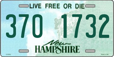 NH license plate 3701732