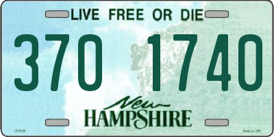 NH license plate 3701740