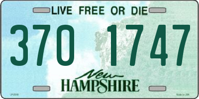 NH license plate 3701747