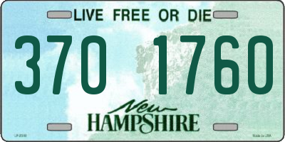 NH license plate 3701760