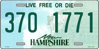 NH license plate 3701771