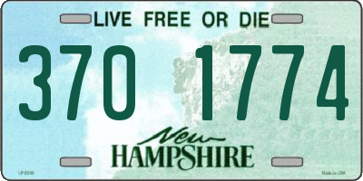 NH license plate 3701774
