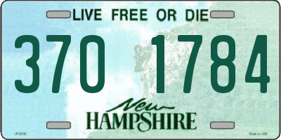 NH license plate 3701784