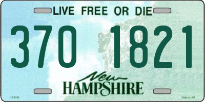 NH license plate 3701821