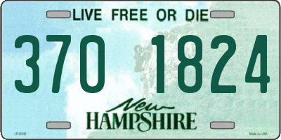 NH license plate 3701824
