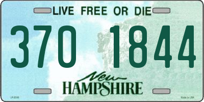 NH license plate 3701844
