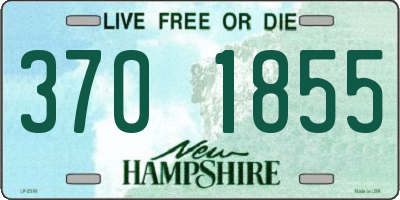 NH license plate 3701855