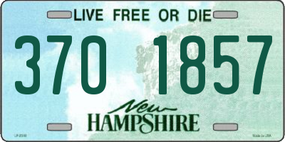 NH license plate 3701857