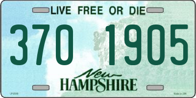 NH license plate 3701905