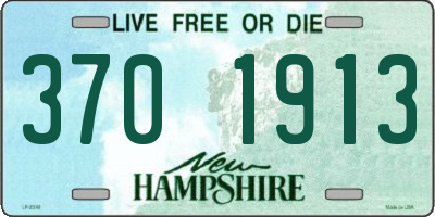 NH license plate 3701913
