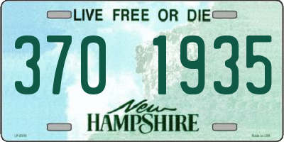 NH license plate 3701935