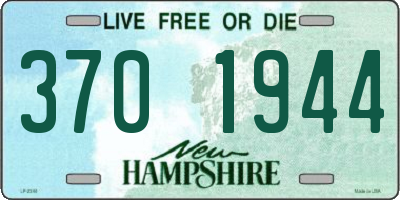 NH license plate 3701944