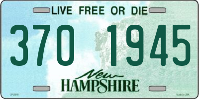 NH license plate 3701945