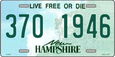 NH license plate 3701946