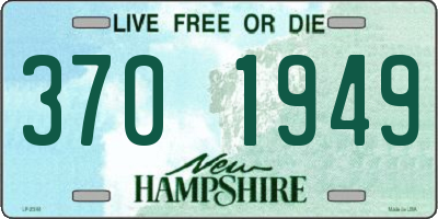 NH license plate 3701949