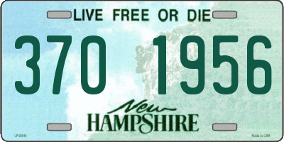 NH license plate 3701956