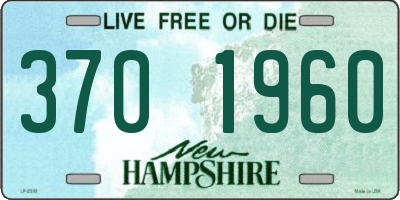 NH license plate 3701960