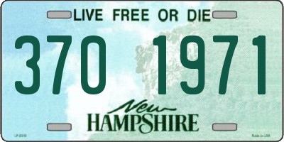 NH license plate 3701971