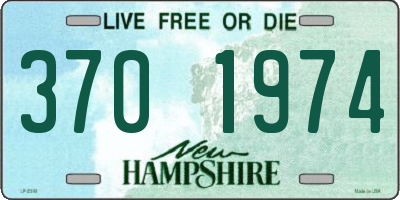 NH license plate 3701974