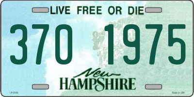 NH license plate 3701975
