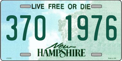 NH license plate 3701976