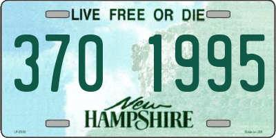 NH license plate 3701995