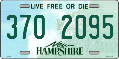 NH license plate 3702095