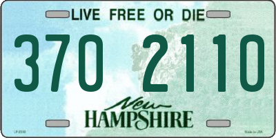 NH license plate 3702110