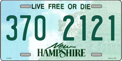 NH license plate 3702121