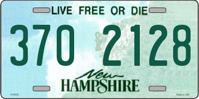 NH license plate 3702128