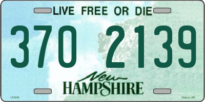 NH license plate 3702139