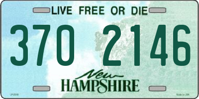 NH license plate 3702146