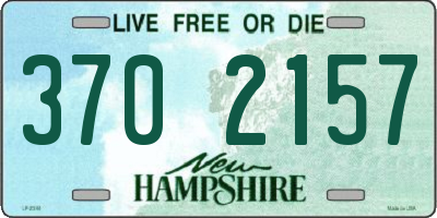 NH license plate 3702157