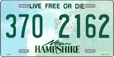 NH license plate 3702162