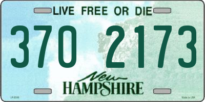 NH license plate 3702173